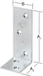 Balkenwinkel / stark / verz.,120 x 80 x 4,0 mm B=35 mm (VE=10)