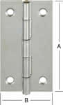 Scharnier / schmal / verz.,B:20 x H:25 x S:0,8 mm (VE=50)