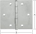 Scharnier / käntig / verz.,B:50 x H:50 x S:1,2 mm (VE=20)