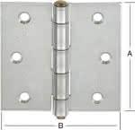 Scharnier / stark / käntig / verz.,B:75 x H:75 x S:2,0 mm (VE=12)