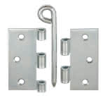 Scharnier / stark / käntig / verz.,B:75 x H:75 x S:2,0 mm / m. Ringstift (VE=24)