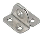 Edelstahl Ösenplatte / A2,B:35 x H:35 x S:2,0 mm / Ø 11,5 mm (VE=20)