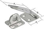 Edelstahl Sicherheits-Überfalle / A2,L:80/30 x H:37 S:1,5 mm (VE=5)