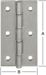 Edelstahl Scharnier / schmal / A2,B:31 x H:50 x S:1,0 mm (VE=20)