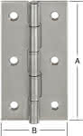 Edelstahl Scharnier / schmal / A2,B:41 x H:80 x S:1,5 mm (VE=10)