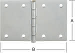 Edelstahl Scharnier / breit / A2,B:120 x H:80 x S:1,5 mm (VE=10)