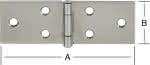 Edelstahl Tischband / breit / A2,B:80 x H:28 x S:1,0 mm (VE=10)