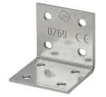 Edelstahl Winkelverbinder / leicht / A2,40 x 40 x 2,0 mm B:40 mm (VE=25)