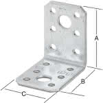 Winkelverbinder verz.,92 x 92 x 2,5 mm B:40 mm (VE=50)