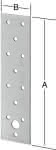 Lochplatte verz.,L:240 x B:80 x S:2,0 mm (VE=25)