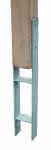 Pfostenträger H-Form / feuerverz.,121 x 600 mm