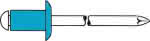 Gesipa Blindniete Edelst. A2 Flachrundkopf,4,8 x 10,0 mm / 4,0 - 6,0 mm (VE=500)