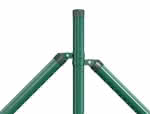 Zaunstrebe verz. u. grün beschichtet,1750 mm D: 38 mm / für Geflecht 1250 mm