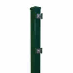 Basispfosten 60 x 40 mm RAL6005 moosgrün,2200 mm f. Matte 1630 mm / m. Kunststoffkappe