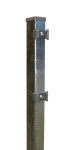 Basispfosten 60 x 40 mm feuerverzinkt,2000 mm f. Matte 1430 mm / m. Kunststoffkappe