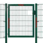 Hadra Torpfosten (Scharnier) / RAL6005 moosgrün,100 x 100 x 1400 mm / für Torhöhe 800 mm