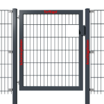 Hadra Torflügel / RAL7016 anthrazit,Rahmen: 60 x 40 mm / (8/6/8) / BxH: 1000 x 1600 mm,180 Grad Öffnung