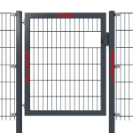 Hadra Torpfosten (Anschlag) / RAL7016 anthrazit,60 x 60 x 2200 mm / für Torhöhe 1600 mm