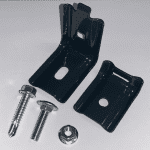 Zaunanschlusswinkel-Set / anthrazit,inkl. Schrauben und Muttern (1 Btl. = 2 Sets)