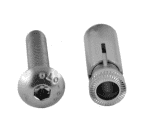 Hermo Zaunbau-Dübel-Set,zur Montage von Torbänder etc.,(Set = 2 Dübel u. 2 Schrauben)