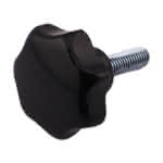 PVC-Sterngriff DIN6336A,M6 AG x 20 mm / Ø 32 mm