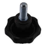 PVC-Sterngriff DIN6336A,M8 AG x 20 mm / Ø 40 mm