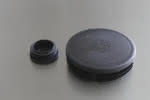 PVC Rohrstopfen schwarz,für Rundrohr 25 x 1,0 - 3,0 mm (VE=100)