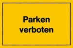 Kunststoff Verbotsschild / 400 x 250 mm," Parken verboten "