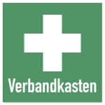 Kunststoff Rettungsschild / 250 x 250 mm,Verbandkasten
