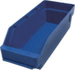 Kleinteilekasten aus Polypropylen / blau,(LxBxH) 300x120x95 mm (VE=30)