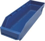 Kleinteilekasten aus Polypropylen / blau,(LxBxH) 400x120x95 mm (VE=30)