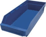 Kleinteilekasten aus Polypropylen / blau,(LxBxH) 400x180x95 mm (VE=20)