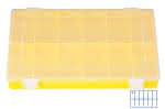 Sortimentskasten aus PP / 12 Fächer,335 x 225 x 55 mm (BxTxH) / gelb