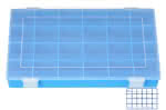 Sortimentskasten aus PP / 24 Fächer,335 x 225 x 55 mm (BxTxH) / blau