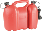 HDPE-Kraftstoff-Doppelkanister,6 ltr + 3 ltr / mit UN-Zulassung / rot