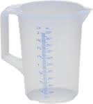 PP-Messkanne mit Griff,2,0 ltr / transparent / lebensmittelgeeignet
