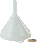 HDPE-Trichter mit Sieb,208 mm Ø / naturfarben