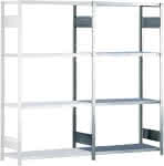 Anbauregal Clip-Set V150 Vzk,H=2000 B=1000 T=600 mm m. 4 Böden