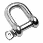 Edelstahl Schäkel gerade A4,10 mm / ca. 950 kg (VE=50)