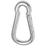 Edelstahl Feuerwehr-Karabinerhaken,60/6 mm A4 (VE=20)