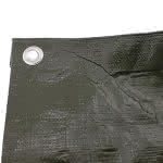 Abdeckplane 140 g / qm,6 x 10 Meter / oliv-grün m. Ösen