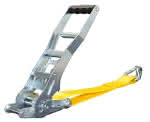 Zurrgurt m. Druckratsche u. Spitzhaken / Langhebel,50 x 400 mm / 1 tlg. / LC 2500-5000 daN,EN12195-2
