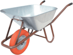 MÜBA Betonkarre,90 ltr / verz. Mulde / polymeres Rad