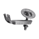 Meiser Standard-Befestigung / verz.,kpl. m. Telleroberteil (montiert)