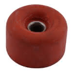 Türstopper-Gummi / rot,H:18 mm x D:30 mm