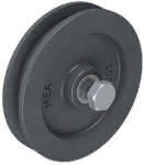 Mea Schiebetürrolle ohne Bügel,140 mm