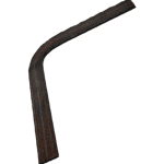 Handlauf Krümmling gehämmert m. Rillen,40 x 8 mm / 90 Gr. / Nr. 938255