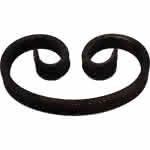 C-Bogen glatt Mat. 10 x 5 mm,60 x 90 mm / Nr. 939042
