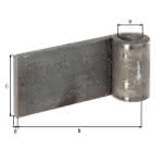 Anschweißband,13 x 80 mm (VE=10)