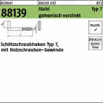 verz. Schlitzschraubhaken,Art.7 / 5,2 x 50 mm (VE=100)